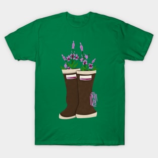 Paper Rain boot Fireweed T-Shirt